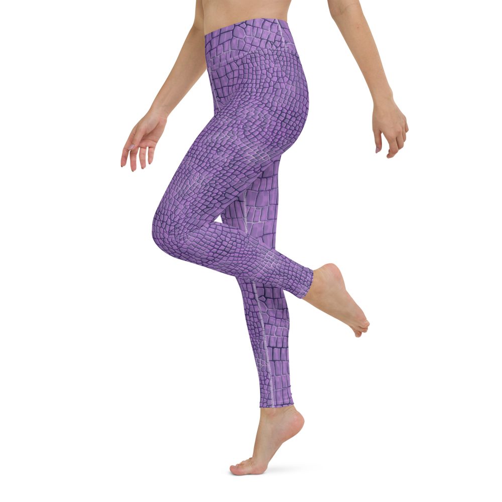 Randall Costume Purple Lizard Dragon Reptile Yoga Leggings - Image 9