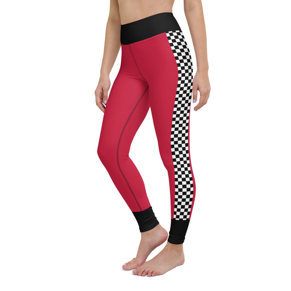 Pit Crew Race Car Driver Racing Costume Yoga Leggings