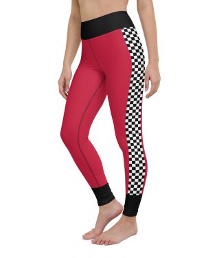 Pit Crew Race Car Driver Racing Costume Yoga Leggings