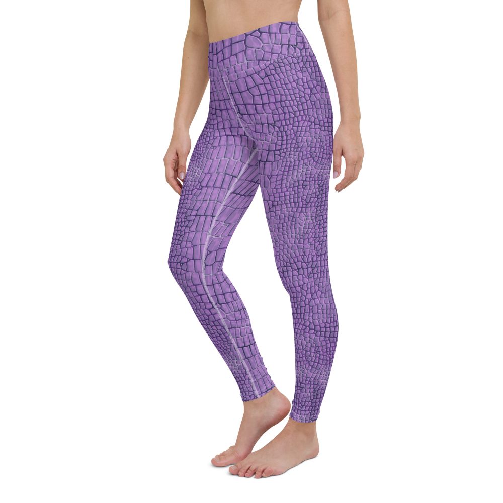 Randall Costume Purple Lizard Dragon Reptile Yoga Leggings - Image 10