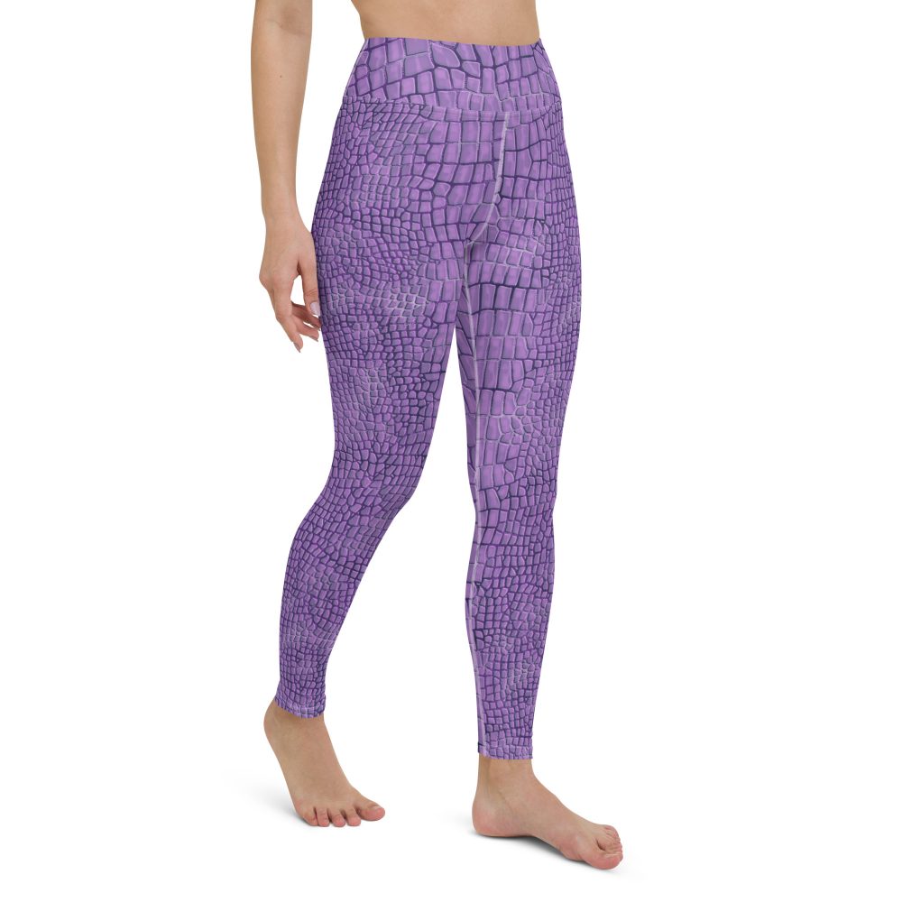 Randall Costume Purple Lizard Dragon Reptile Yoga Leggings - Image 12