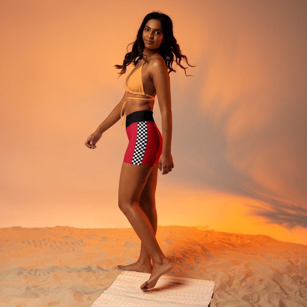 Pit Crew Race Car Driver Racing Costume Yoga Shorts - Image 2