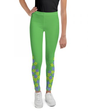 Spring Flower Gardener Floral Hippie Youth Leggings