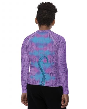 Randall Costume Purple Lizard Youth Rash Guard