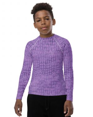 Randall Costume Purple Lizard Youth Rash Guard