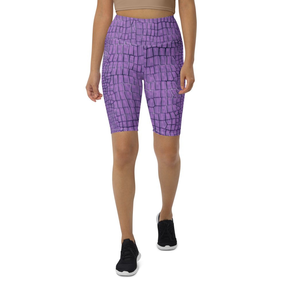 Randall Costume Purple Lizard Dragon Reptile Bike Shorts