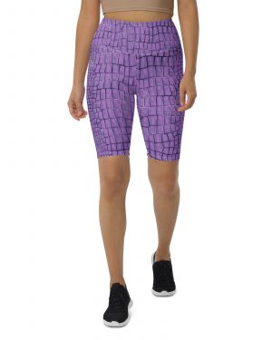 Randall Costume Purple Lizard Dragon Reptile Bike Shorts