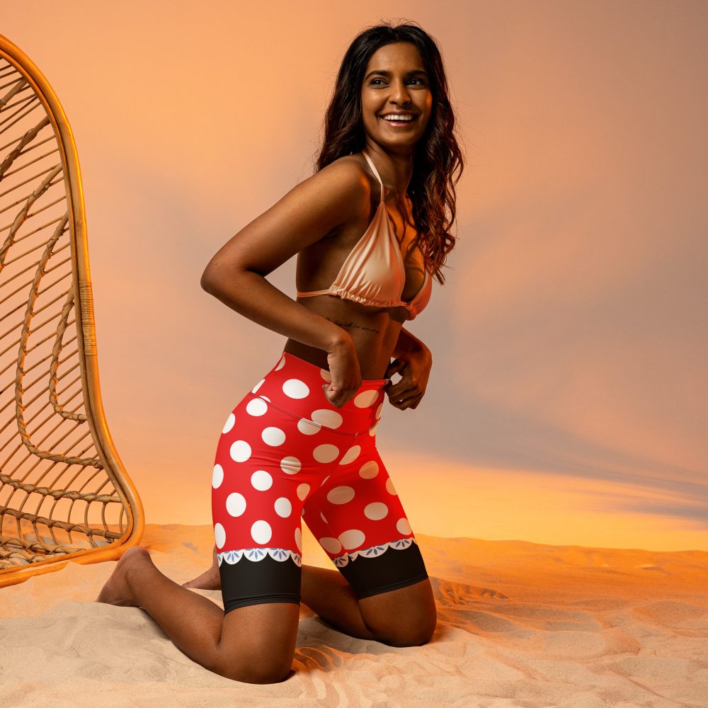 Mouse Costume Red White Polka Dot Biker Shorts - Image 5