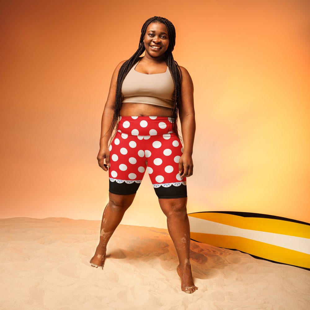 Mouse Costume Red White Polka Dot Biker Shorts - Image 6