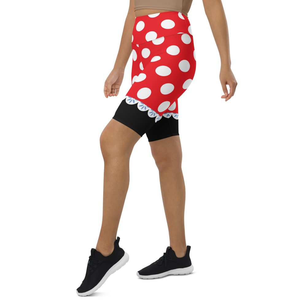 Mouse Costume Red White Polka Dot Biker Shorts - Image 11