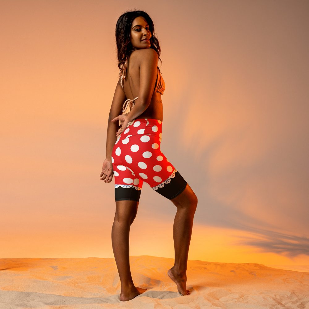 Mouse Costume Red White Polka Dot Biker Shorts - Image 4