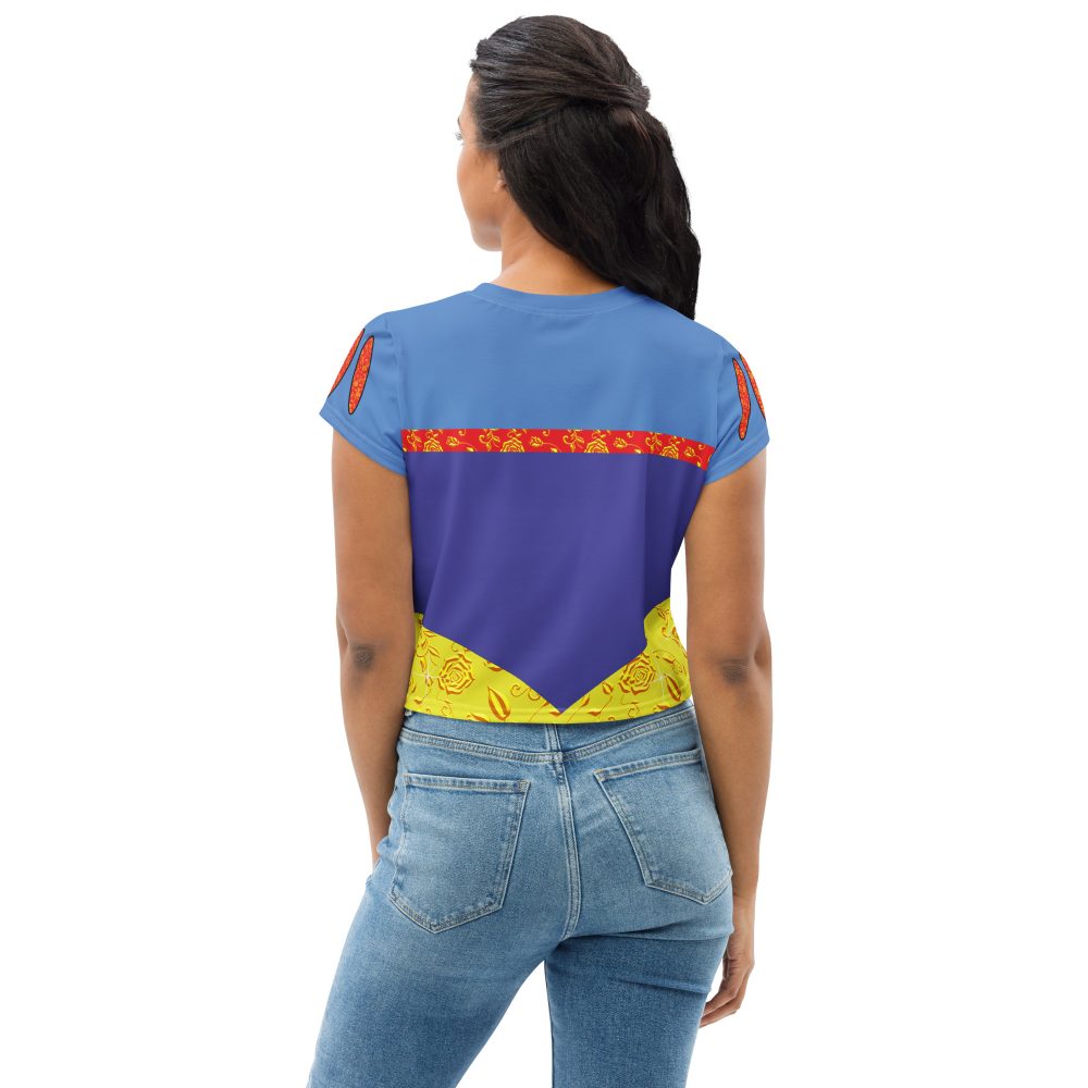 Snow White Costume Princess Cosplay Halloween Crop Tee - Image 4