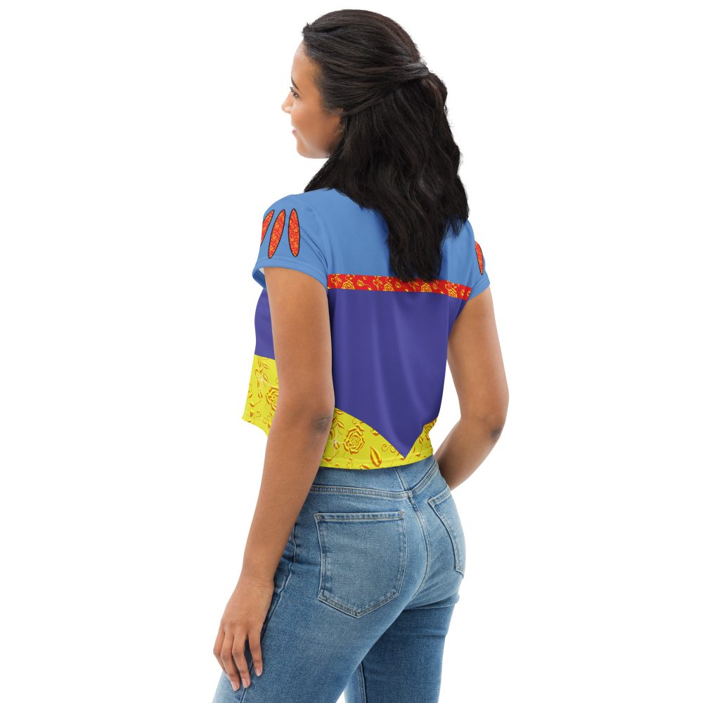 Snow White Costume Princess Cosplay Halloween Crop Tee - Image 5