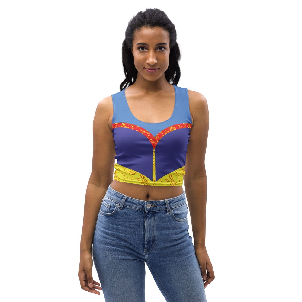 Snow White Costume Cosplay Halloween Crop Tank Top