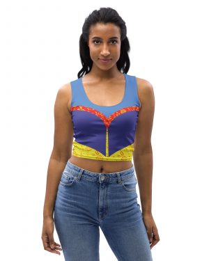 Snow White Costume Cosplay Halloween Crop Tank Top