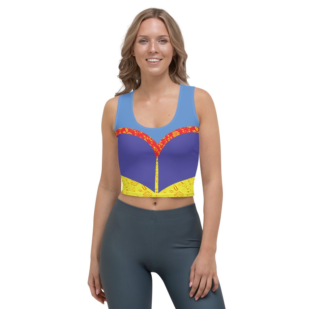 Snow White Costume Cosplay Halloween Crop Tank Top - Image 4