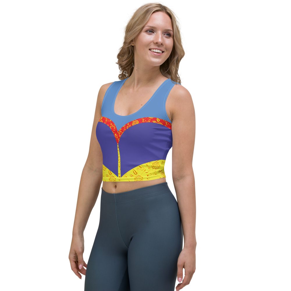 Snow White Costume Cosplay Halloween Crop Tank Top - Image 3