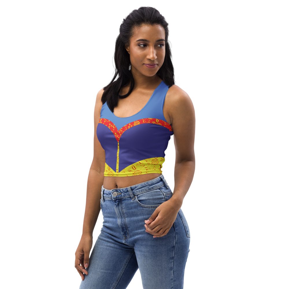 Snow White Costume Cosplay Halloween Crop Tank Top - Image 10