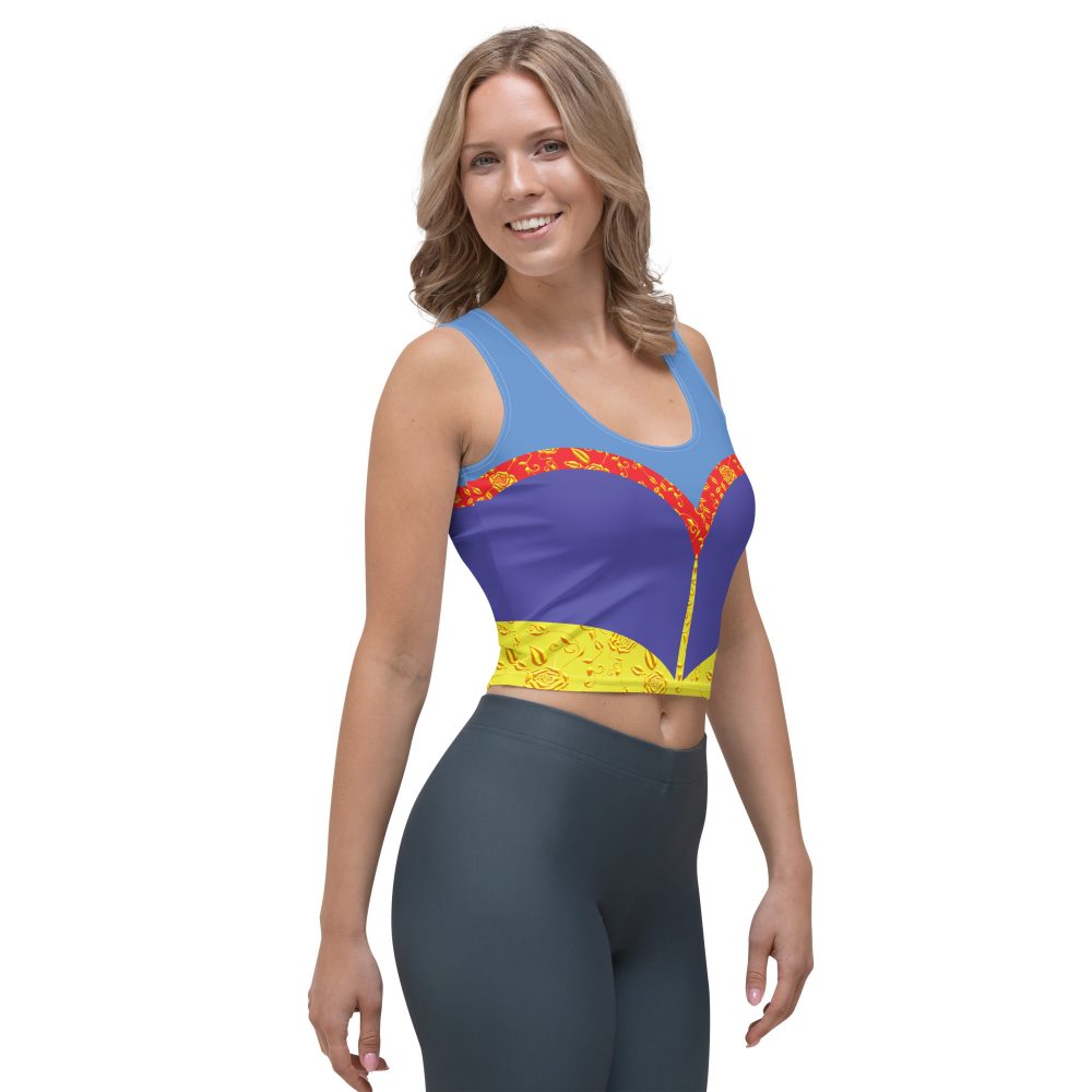 Snow White Costume Cosplay Halloween Crop Tank Top - Image 2