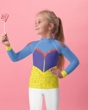 Snow White Costume Princess Cosplay Halloween Kids Long Sleeve Shirt