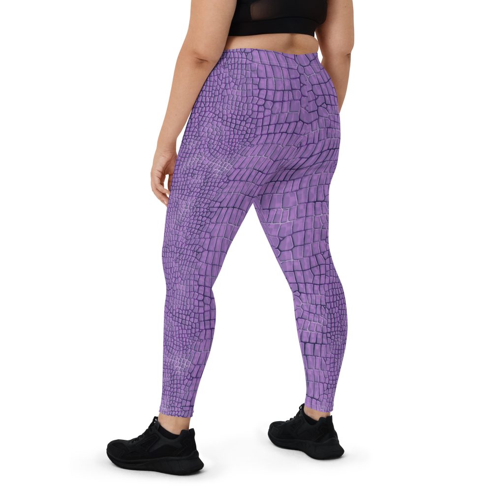 Randall Costume Purple Lizard Dragon Reptile Leggings - Image 4