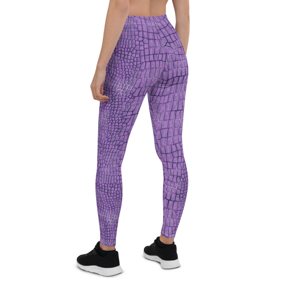 Randall Costume Purple Lizard Dragon Reptile Leggings - Image 6