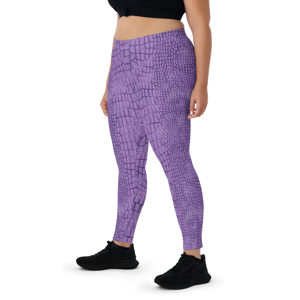 Randall Costume Purple Lizard Dragon Reptile Leggings - Image 5