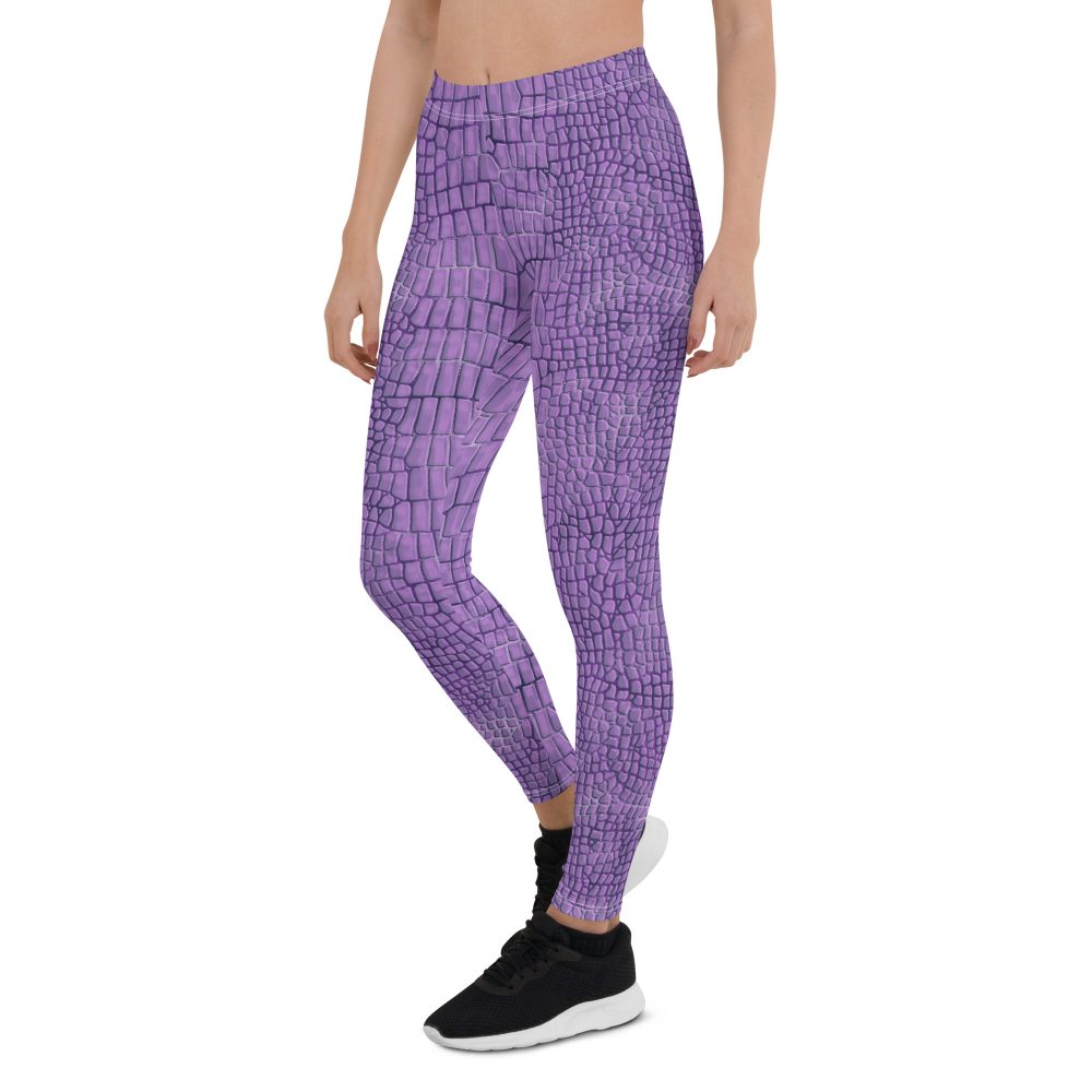 Randall Costume Purple Lizard Dragon Reptile Leggings - Image 7