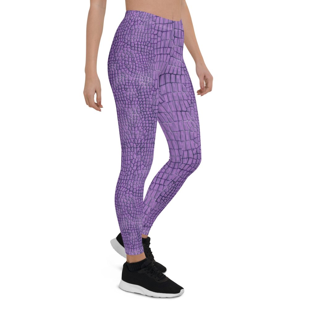 Randall Costume Purple Lizard Dragon Reptile Leggings - Image 9