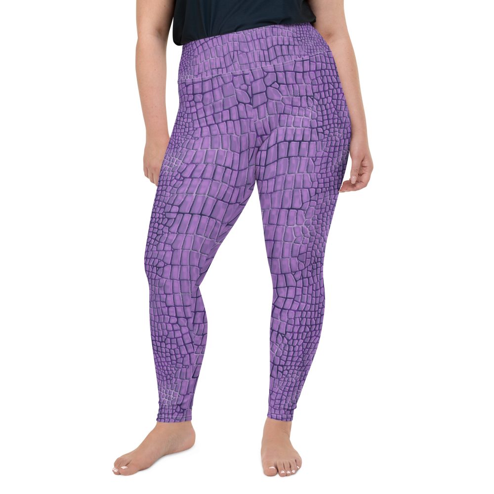 Randall Costume Purple Lizard Dragon Reptile Plus Size Leggings