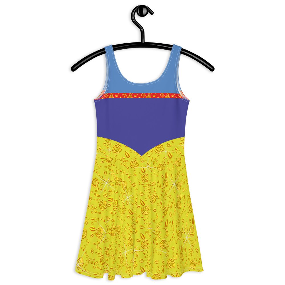 Snow White Costume Princess Cosplay Halloween Skater Dress - Image 7