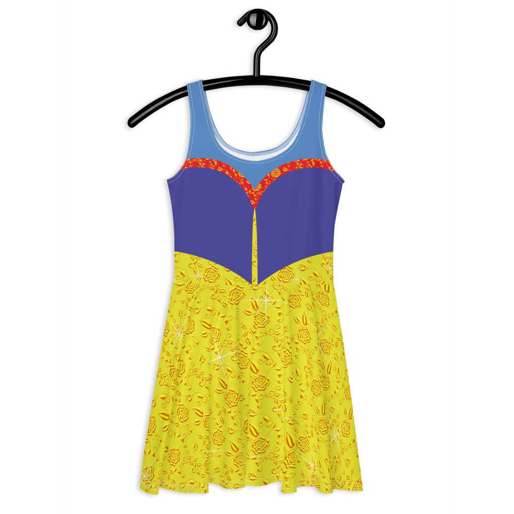 Snow White Costume Princess Cosplay Halloween Skater Dress - Image 6