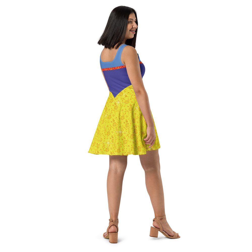 Snow White Costume Princess Cosplay Halloween Skater Dress - Image 8
