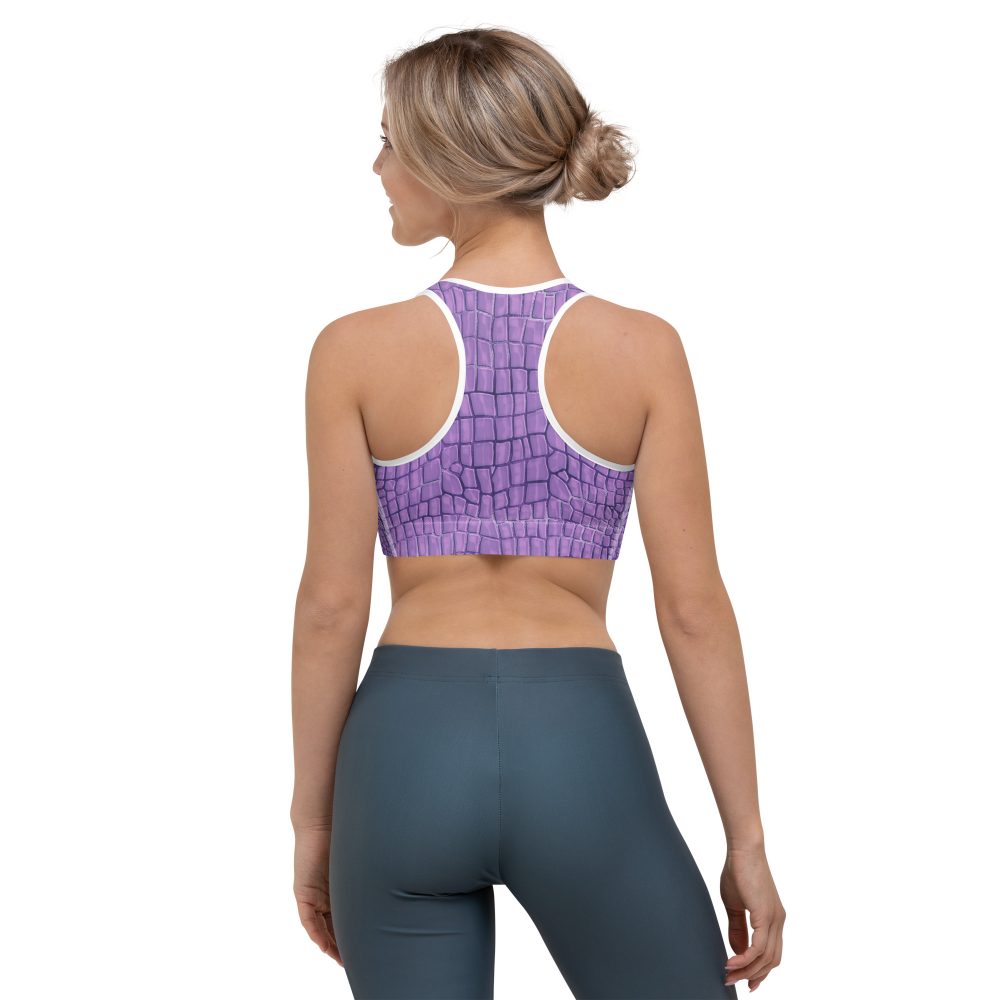 Randall Costume Purple Lizard Dragon Reptile Sports bra - Image 12