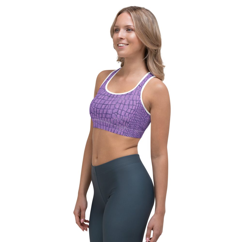 Randall Costume Purple Lizard Dragon Reptile Sports bra - Image 10