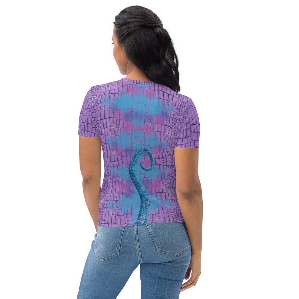 Randall Costume Purple Lizard Dragon Reptile Women's T-shirt - Image 3