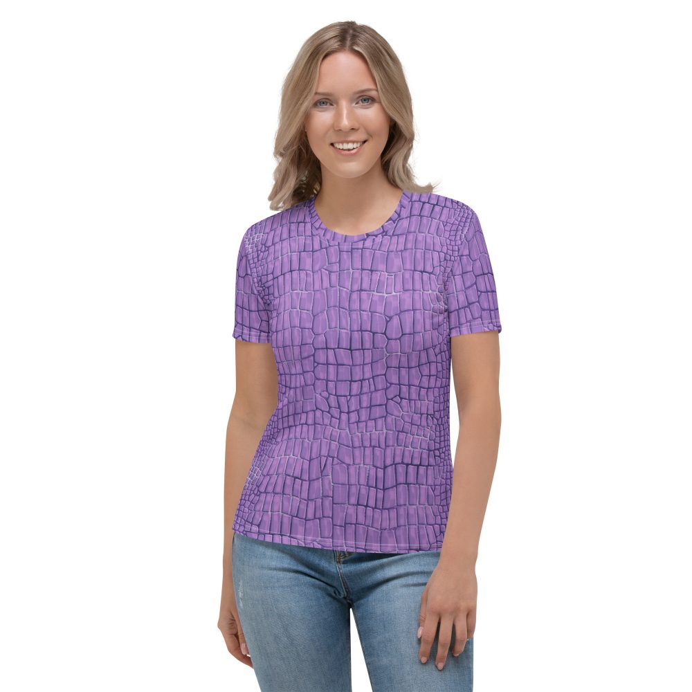Randall Costume Purple Lizard Dragon Reptile Women's T-shirt - Image 4