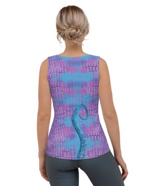 Randall Costume Purple Lizard Dragon Reptile Tank Top