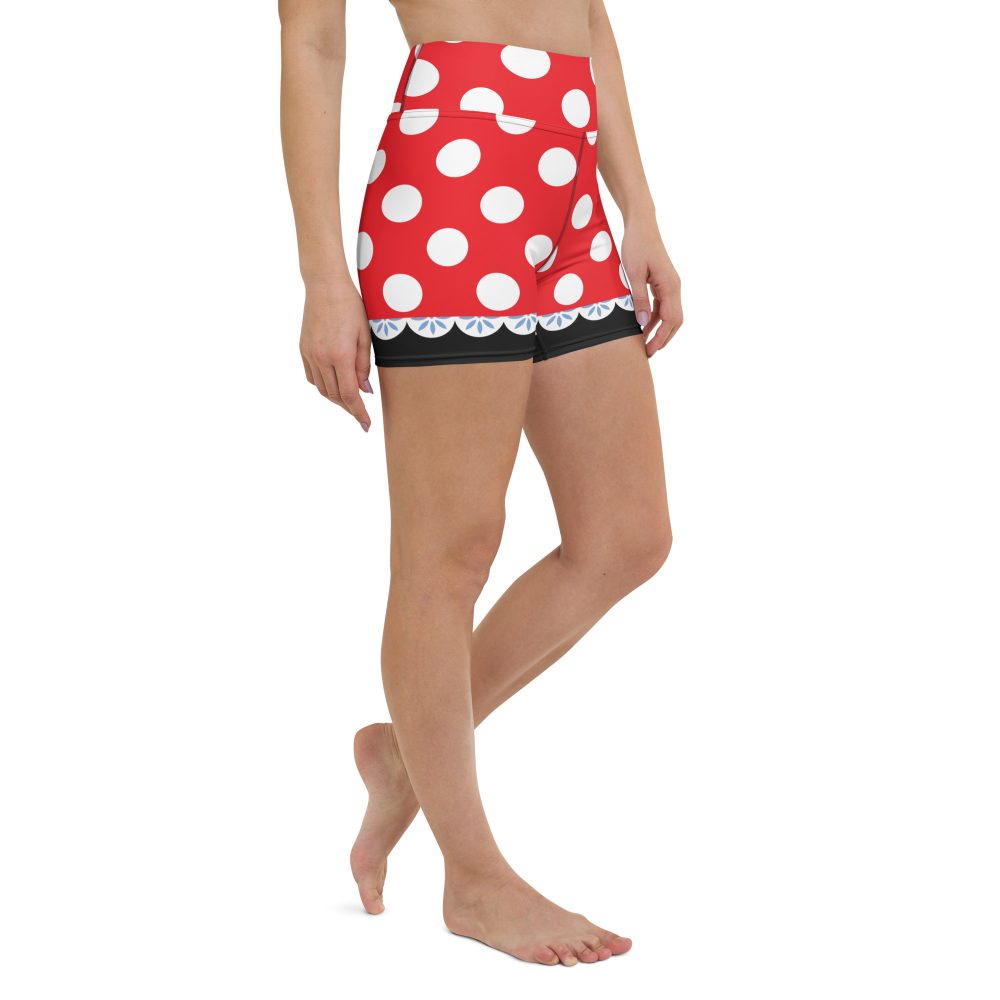 Mouse Costume Red White Polka Dot Yoga Shorts - Image 10