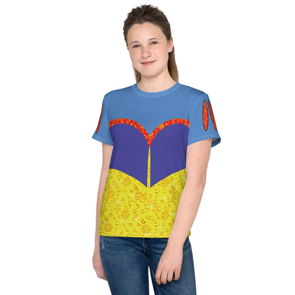 Snow White Costume Princess Cosplay Halloween Youth T-shirt