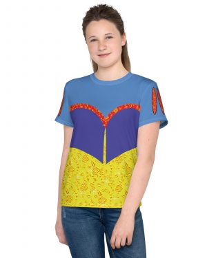 Snow White Costume Princess Cosplay Halloween Youth T-shirt