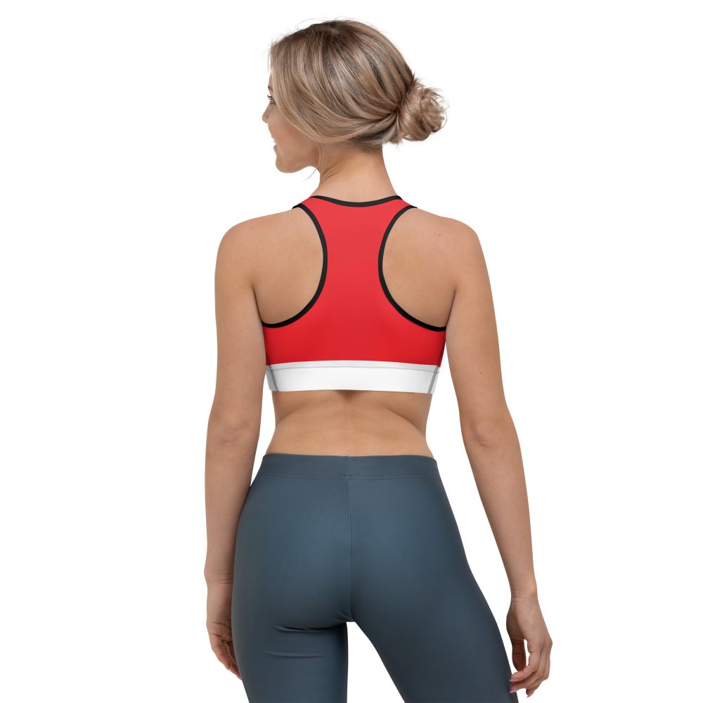 Mouse Costume Red White Polka Dot Sports bra - Image 8