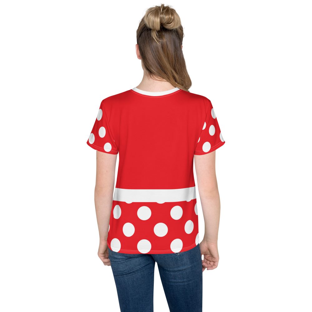 Mouse Costume Red White Polka Dot Youth T-Shirt - Image 4