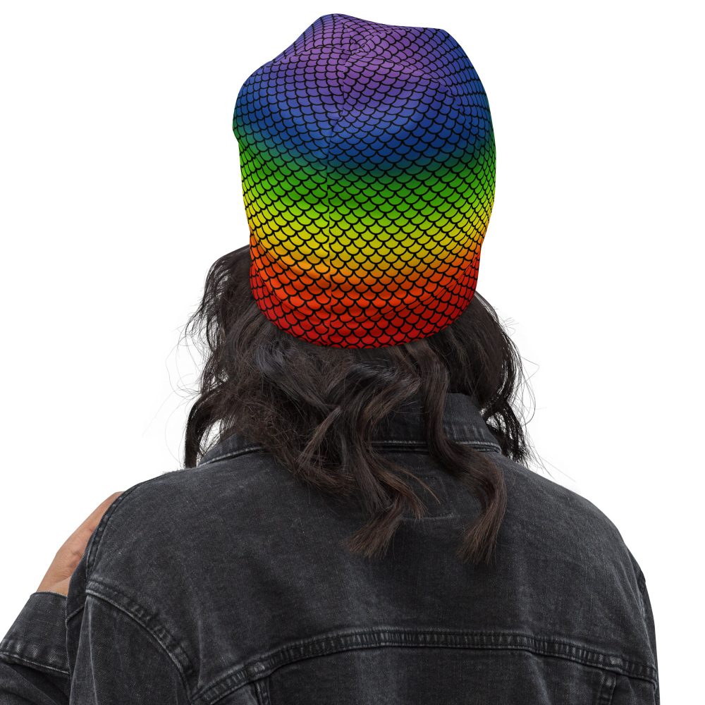 Rainbow Mermaid Double Layered Soft Beanie - Image 12