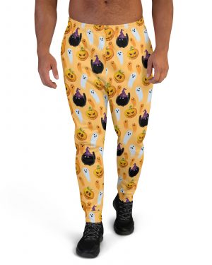 Halloween Cats Pumpkins Ghosts Men’s Joggers