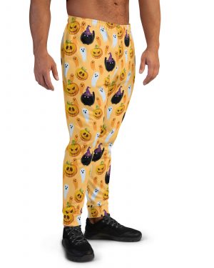 Halloween Cats Pumpkins Ghosts Men’s Joggers