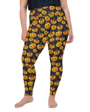 Halloween Pumpkins Plus Size Leggings