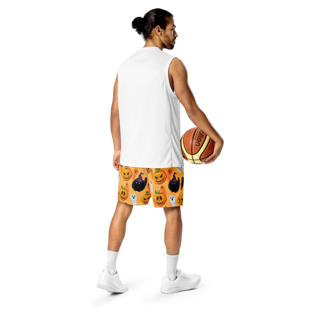 Halloween Pumpkins Unisex Mesh Shorts - Image 3