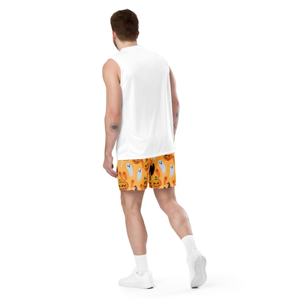 Halloween Pumpkins Unisex Mesh Shorts - Image 6