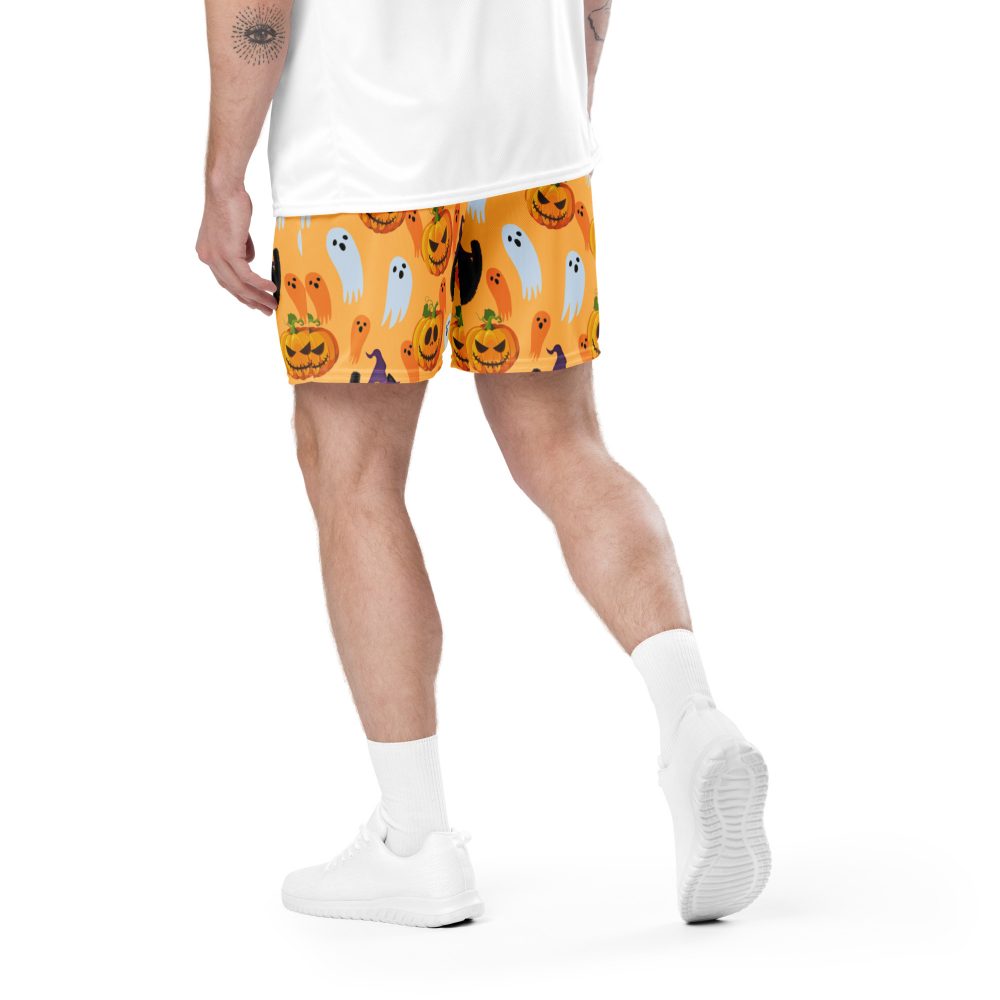Halloween Pumpkins Unisex Mesh Shorts - Image 8